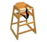 Admiral Craft High Chair, natural hardwood