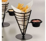 American Metalcraft French Fry Basket, conical, w/ 1 ramekin