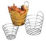 American Metalcraft Basket, round, 7" dia., chrome wire
