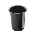 Cal-Mil Silverware Cylinder, plastic, black