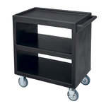 Cambro Service Cart, 3-Shelves, Black