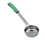 Carlisle Portion Server, Stainless Steel, 4 oz., Solid, Green Handle
