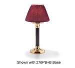 Hollowick Lamp Shade Only, 6" diam., fabric, burgundy