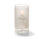 Hollowick Mini Glass Cylinder Lamp, Satin Crystal