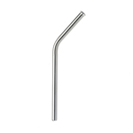 Mercer Tool Stainless Steel Straw, Curved, Wide, 6.5" Long