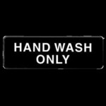 ThunderGroup Symbol Sign, 9" x 3", "Hand Wash Only"