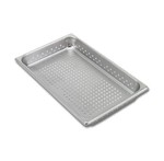 Vollrath Food Pan, Stainless, full size perforated, 4" deep