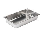 Vollrath Food Pan, Stainless, full size, 4" deep