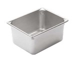 Vollrath Food Pan, Stainless, 1/4 size, 6" deep