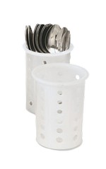 Vollrath Cylinder for Silv-A-Tainer, WHITE PLASTIC
