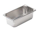 Vollrath Food Pan, Stainless, 1/4 size, 2-1/2" deep