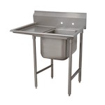 Advance Tabco Sink, one compartment, w/ L drainboard