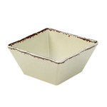 American Metalcraft Serving Bowl, 7" Square, Melamine, Antique White