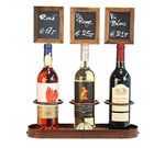 Amercan Metalcraft Wine Bottle Display w/ Chalkboards