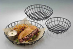 American Metalcraft Wire Basket 10" x 2" Black