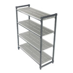 Cambro CamShelving&#174; Starter Unit, 18"Wx48"Lx72"H, 4-Tier, Plastic