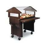 Carlisle Portable Food Bar, 4', Black