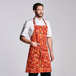 Chefwear Classic Bib Apron, One Size, "King of the Grill"