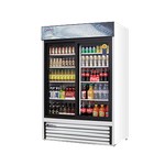 Everest Merchandiser, Reach-In Refrigerator, 2-Section, Glass Door