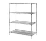 Metro Shelf, wire, 24" W, 36" L, Bright (zinc) finish