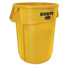 Rubbermaid Round BRUTE&#174; Container, 44 gallon, Yellow