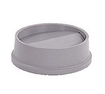 Rubbermaid Untouchable&#174; Container Top, round, 16-1/8" dia., Gray