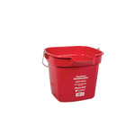 San Jamar Clean Pail, 10 qt., Red