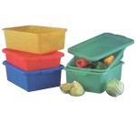 Vollrath Food Storage Box Combo w/ Drain, Blue (seafood)
