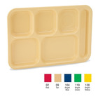 Vollrath School Tray, 6-Compartment, Bright Blue