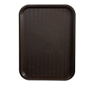 Winco Fast Food Tray, 12" x 16", brown